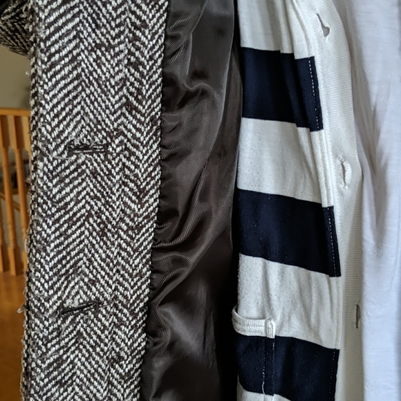 Zara Tweed Pea Coat - Picture 9 of 11